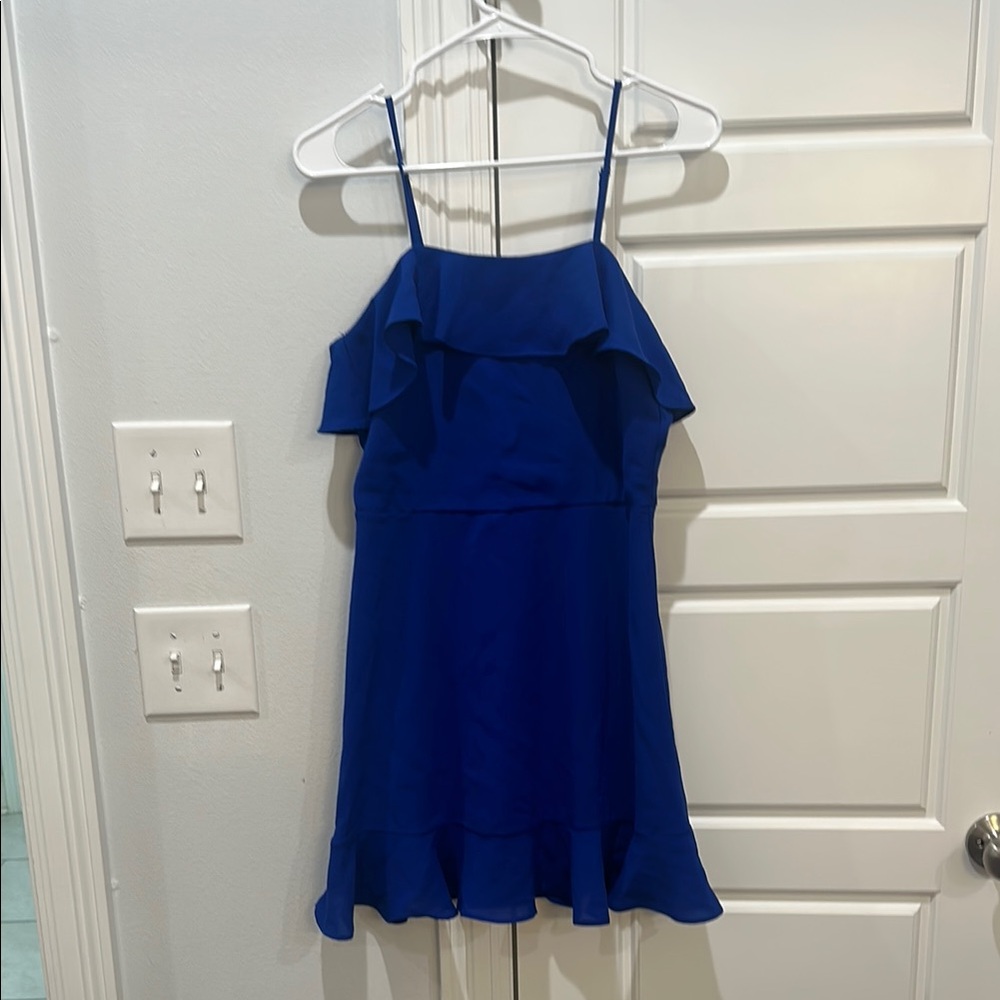 Blue Ruffle Women’s Dress